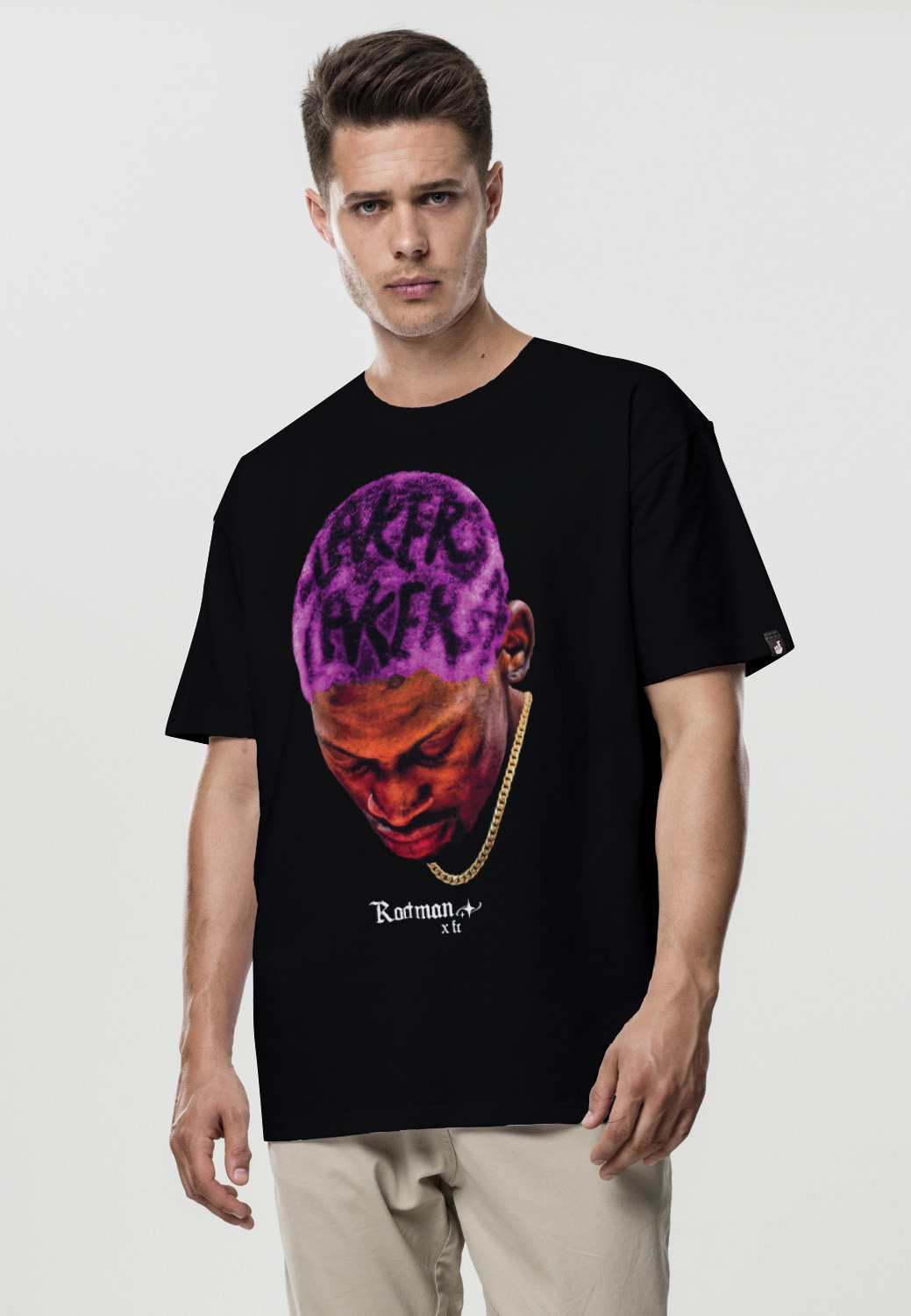 REMERA M/C OVER  STAMP RODMAN