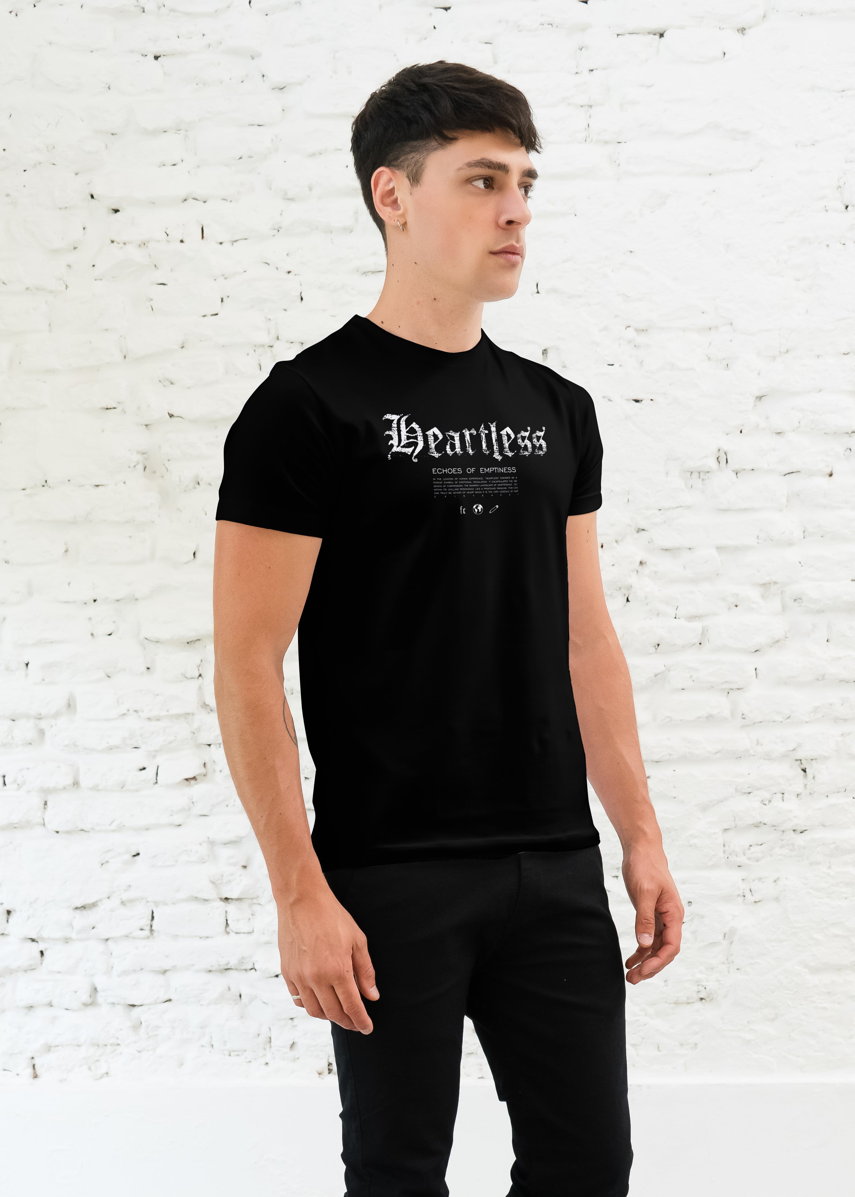 REMERA M/C STAMP HEARTLESS